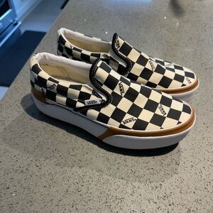 Vans Checkered Platforms - ladies size 7.5